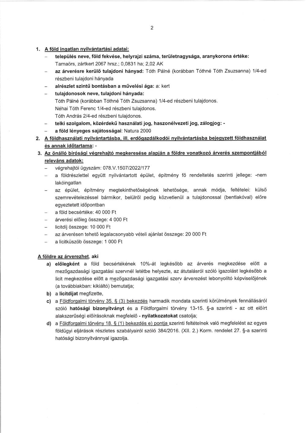Arveresi Hirdetmeny 2025 08 21 2